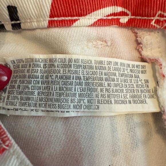 Women's Coca-Cola Red, White, Black Raw Hem Shorts Size S - Picture 4 of 6